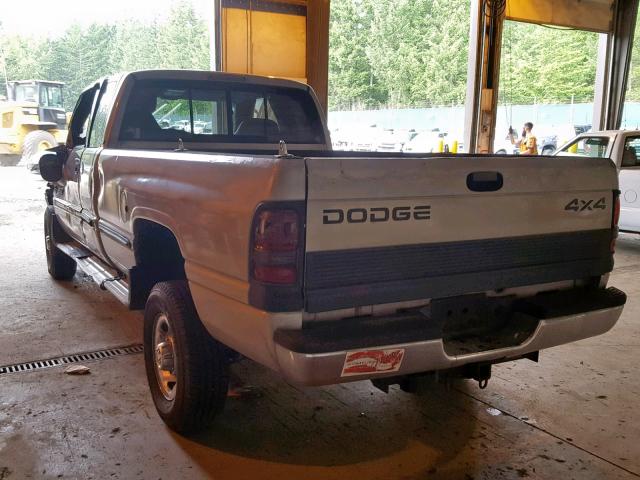 3B7KF2367XG242647 - 1999 DODGE RAM 2500 GRAY photo 3