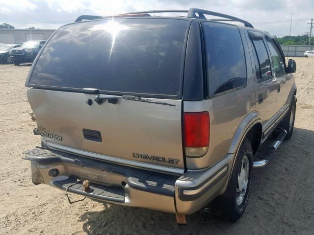 1GNDT13W5W2224092 - 1998 CHEVROLET BLAZER GRAY photo 4