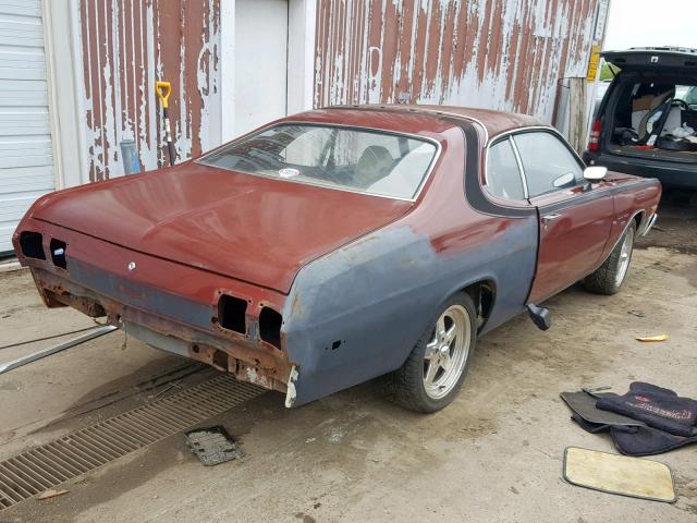 LM29L4B269306 - 1974 DODGE DART 2DR MAROON photo 4