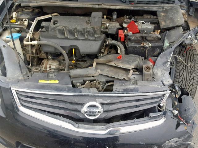 3N1AB6AP9CL695490 - 2012 NISSAN SENTRA 2.0 BLACK photo 7