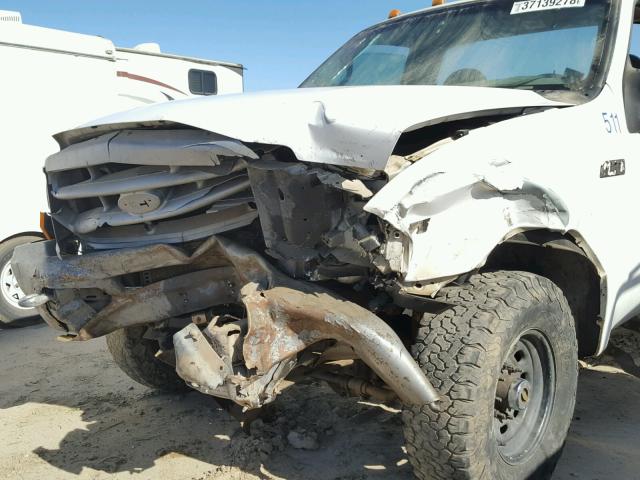 1FDSF35L9YEA39336 - 2000 FORD F350 SRW S WHITE photo 9