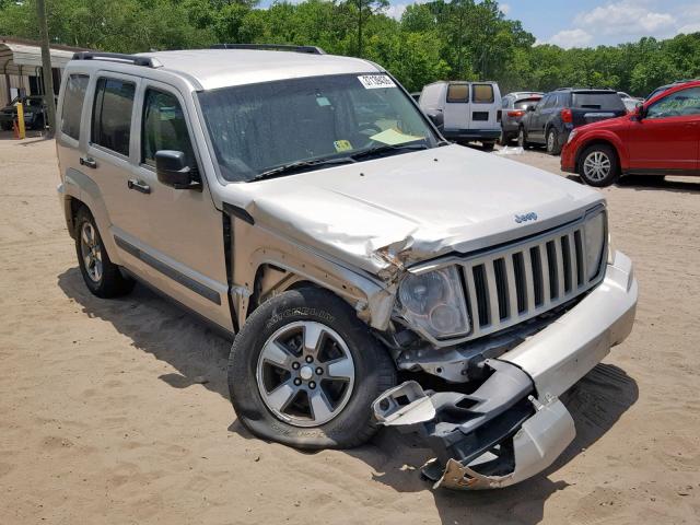 1J8GN28K98W246905 - 2008 JEEP LIBERTY SP SILVER photo 1