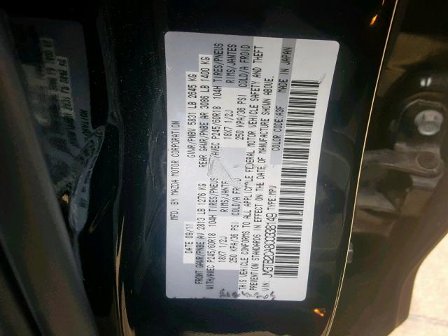 JM3TB2CA8C0338149 - 2012 MAZDA CX-9 BLACK photo 10