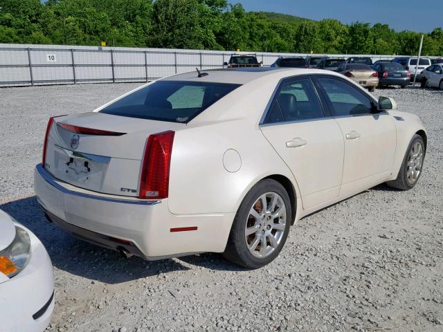 1G6DR57VX80157930 - 2008 CADILLAC CTS HI FEA WHITE photo 4