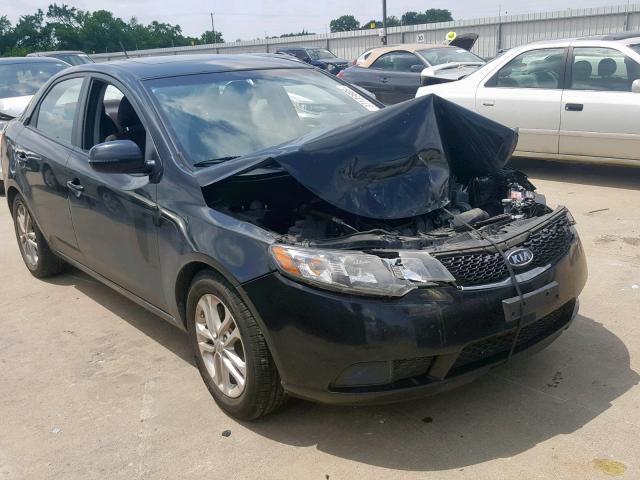 KNAFU4A25B5382051 - 2011 KIA FORTE EX BLACK photo 1