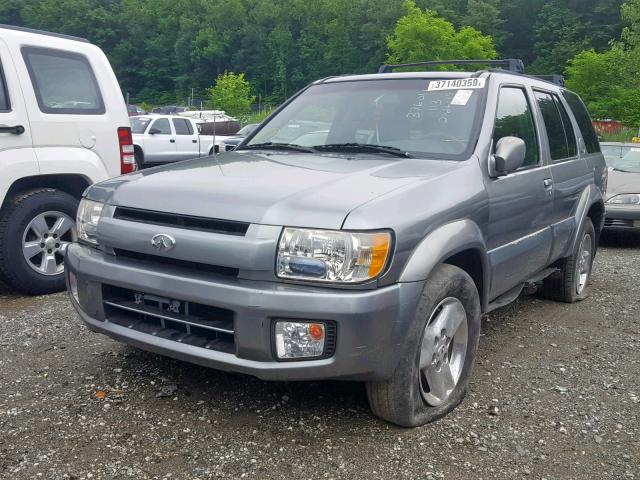 JNRDR09Y23W304030 - 2003 INFINITI QX4 GRAY photo 2