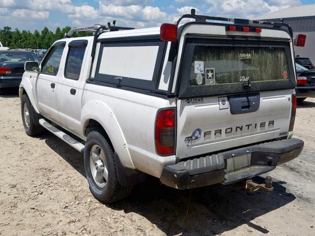 1N6ED27T01C329221 - 2001 NISSAN FRONTIER C WHITE photo 3