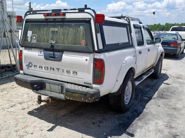 1N6ED27T01C329221 - 2001 NISSAN FRONTIER C WHITE photo 4