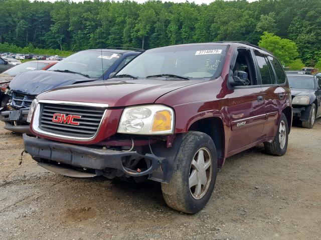 1GKDT13S532258085 - 2003 GMC ENVOY BURGUNDY photo 2