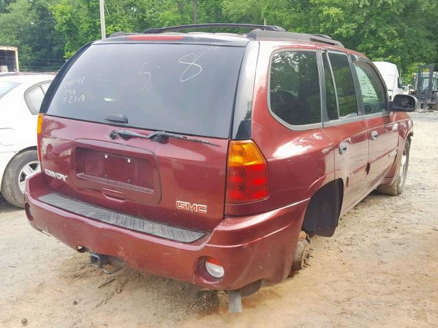 1GKDT13S532258085 - 2003 GMC ENVOY BURGUNDY photo 4