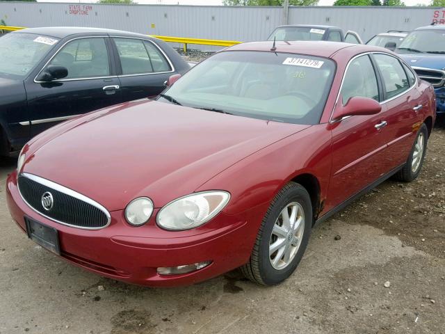 2G4WC562451193607 - 2005 BUICK LACROSSE C BURGUNDY photo 2