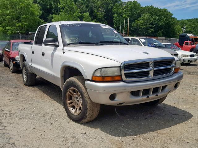 1D7HG48N84S632704 - 2004 DODGE DAKOTA QUA WHITE photo 1