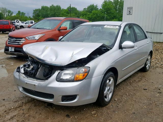 KNAFE221295661801 - 2009 KIA SPECTRA EX SILVER photo 2