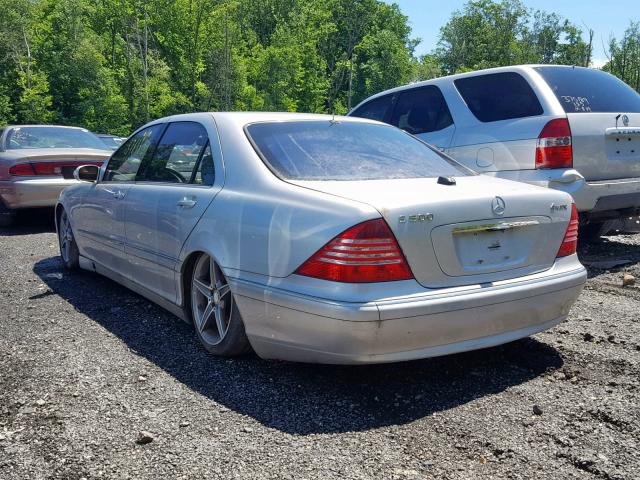 WDBNG84J34A430722 - 2004 MERCEDES-BENZ S 500 4MAT SILVER photo 3