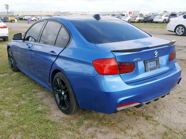 WBA3B9C54DJ899462 - 2013 BMW 335 XI BLUE photo 3