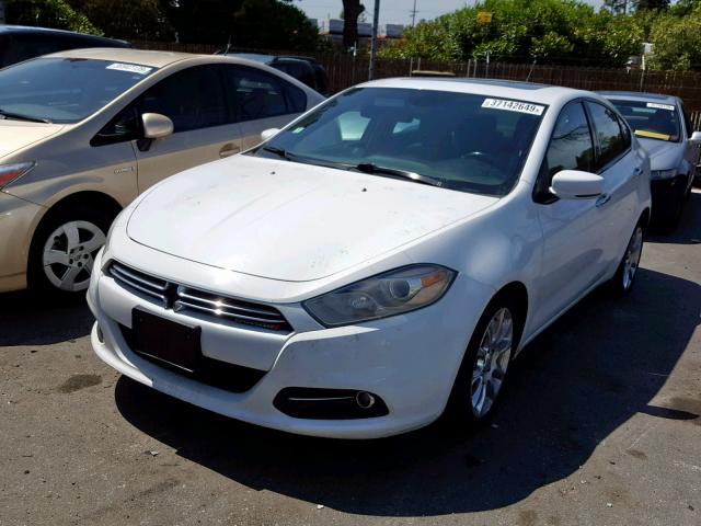 1C3CDFCA2DD157038 - 2013 DODGE DART LIMIT WHITE photo 2