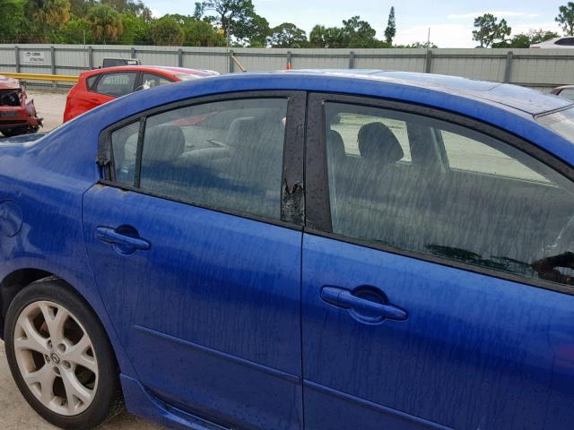 JM1BK324781799219 - 2008 MAZDA 3 S BLUE photo 9