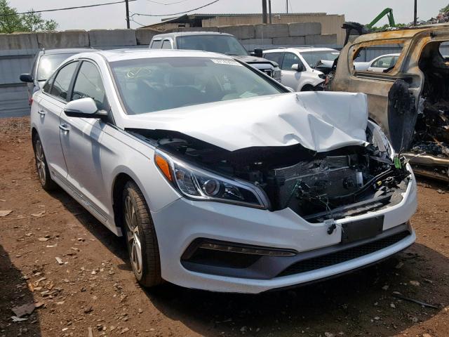 5NPE34AF5GH428182 - 2016 HYUNDAI SONATA SPO WHITE photo 1