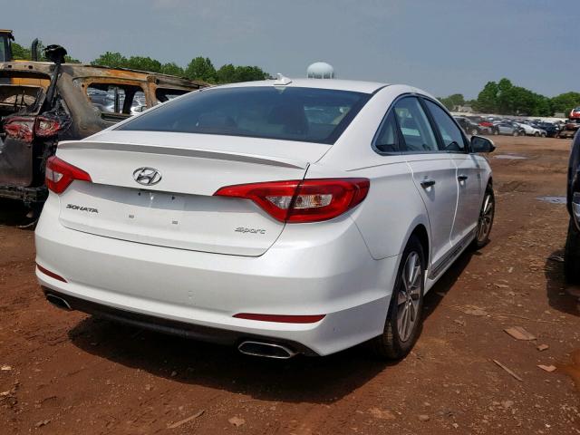 5NPE34AF5GH428182 - 2016 HYUNDAI SONATA SPO WHITE photo 4