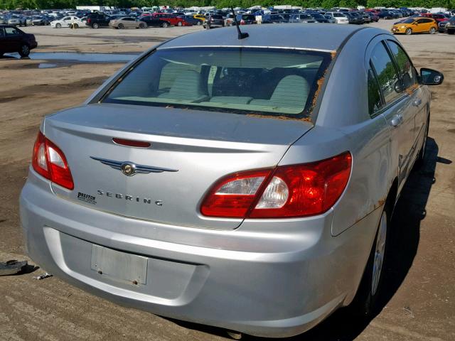 1C3LC46R98N148846 - 2008 CHRYSLER SEBRING LX SILVER photo 4