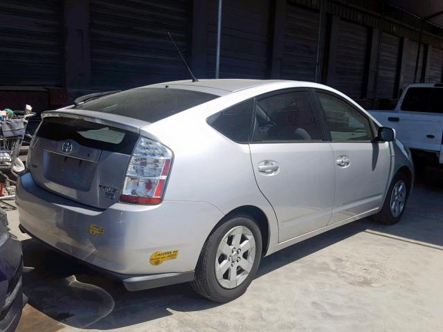 JTDKB20U677584293 - 2007 TOYOTA PRIUS SILVER photo 4