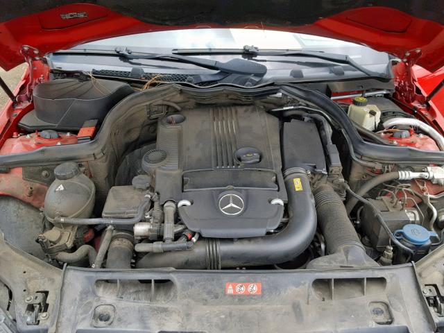 WDDGF4HB7CA628345 - 2012 MERCEDES-BENZ C 250 RED photo 7