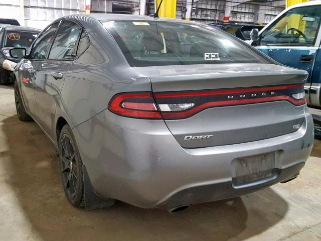 1C3CDFBH5DD209860 - 2013 DODGE DART SXT GRAY photo 3