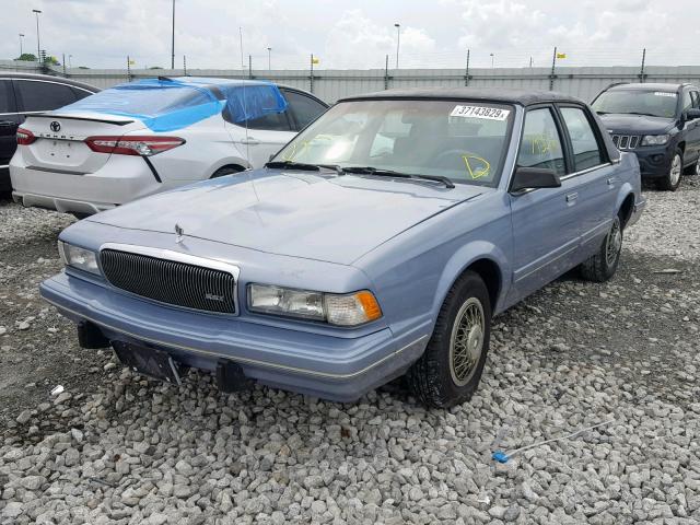 1G4AG55M8S6448636 - 1995 BUICK CENTURY SP BLUE photo 2