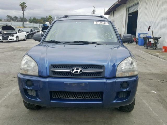 KM8JM12B75U209521 - 2005 HYUNDAI TUCSON GL BLUE photo 9