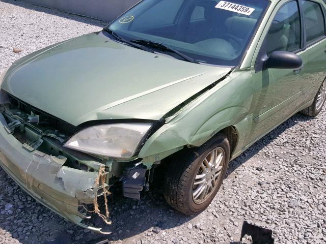 1FAFP34N97W122155 - 2007 FORD FOCUS ZX4 GREEN photo 9