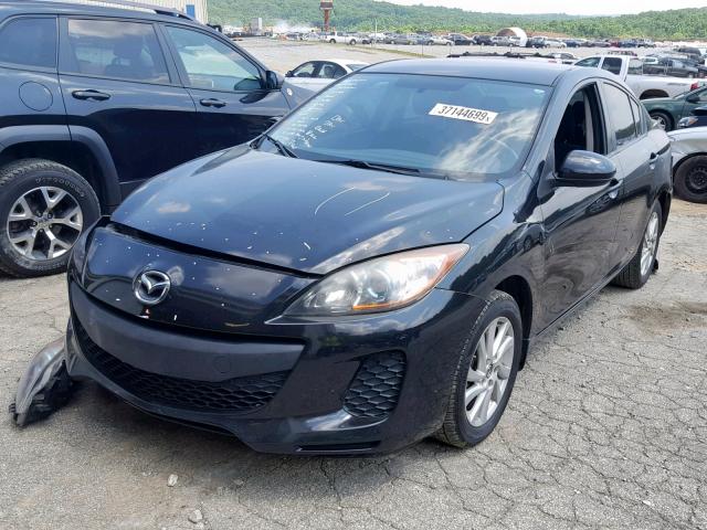 JM1BL1V78C1610562 - 2012 MAZDA 3 I BLACK photo 2