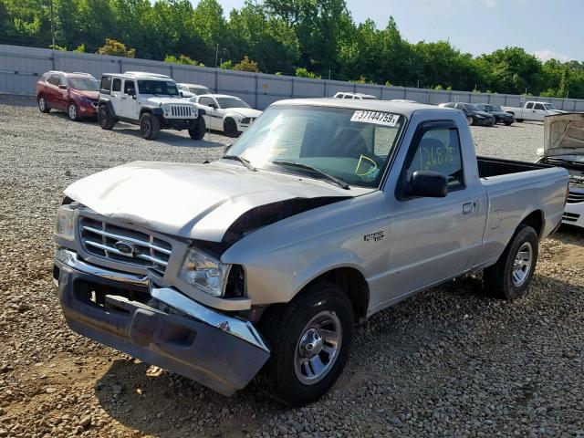 1FTYR10D62TA08610 - 2002 FORD RANGER SILVER photo 2