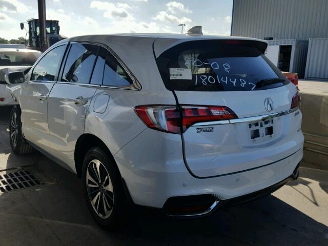 5J8TB4H74GL001694 - 2016 ACURA RDX ADVANC WHITE photo 3