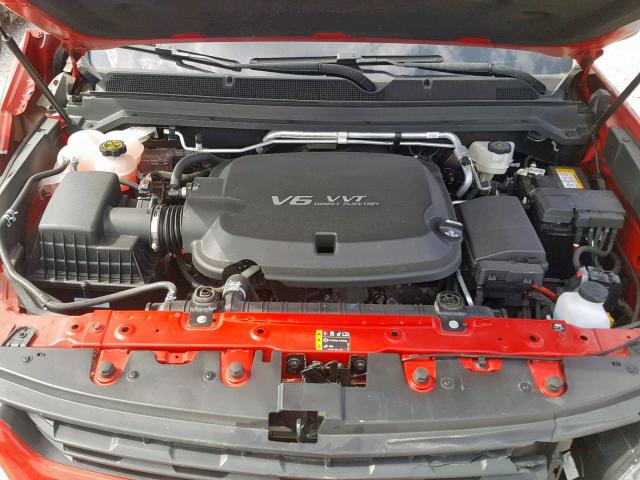 1GCGSCEN1J1158356 - 2018 CHEVROLET COLORADO L RED photo 7