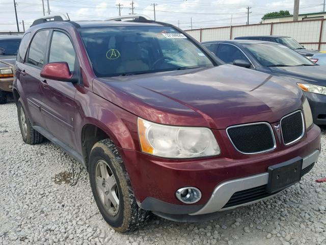 2CKDL33F086018617 - 2008 PONTIAC TORRENT BURGUNDY photo 1