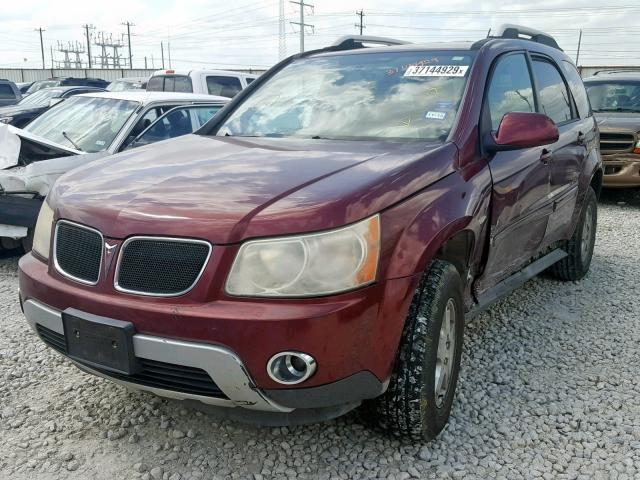 2CKDL33F086018617 - 2008 PONTIAC TORRENT BURGUNDY photo 2