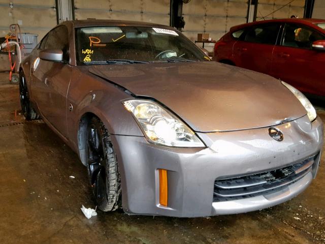 JN1BZ34D08M700640 - 2008 NISSAN 350Z COUPE GRAY photo 1