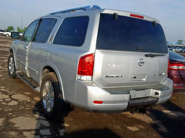 5N1AA0NE6BN619208 - 2011 NISSAN ARMADA PLA SILVER photo 3