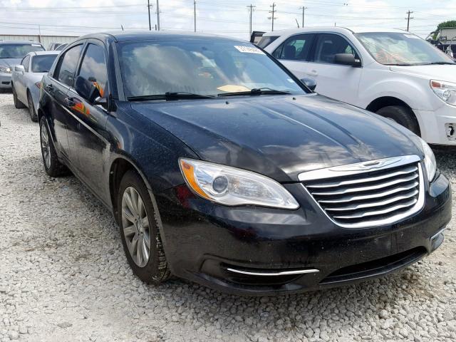 1C3CCBBBXCN127008 - 2012 CHRYSLER 200 TOURIN BLACK photo 1