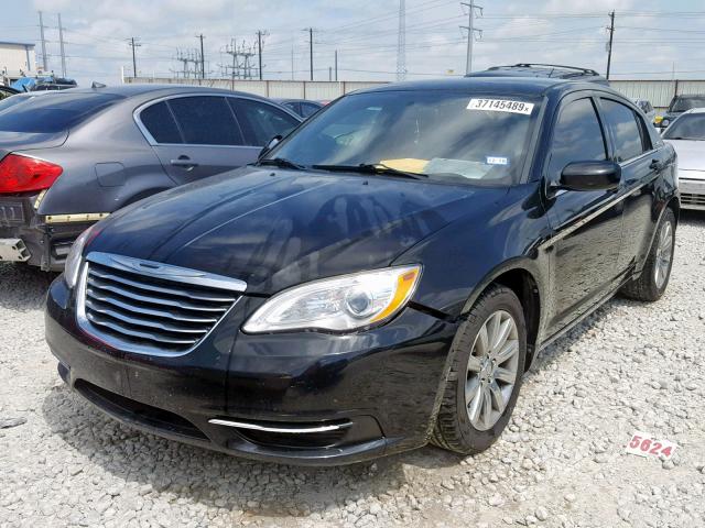 1C3CCBBBXCN127008 - 2012 CHRYSLER 200 TOURIN BLACK photo 2