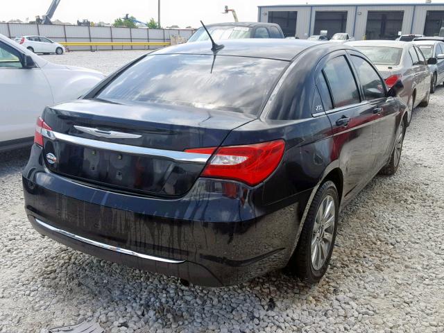 1C3CCBBBXCN127008 - 2012 CHRYSLER 200 TOURIN BLACK photo 4