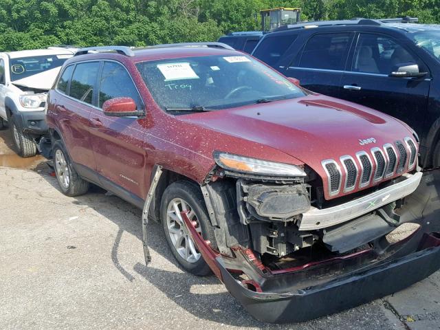 1C4PJLCB2EW123703 - 2014 JEEP CHEROKEE L RED photo 1