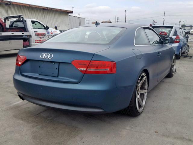 WAULFAFR8AA019492 - 2010 AUDI A5 PREMIUM BLUE photo 4