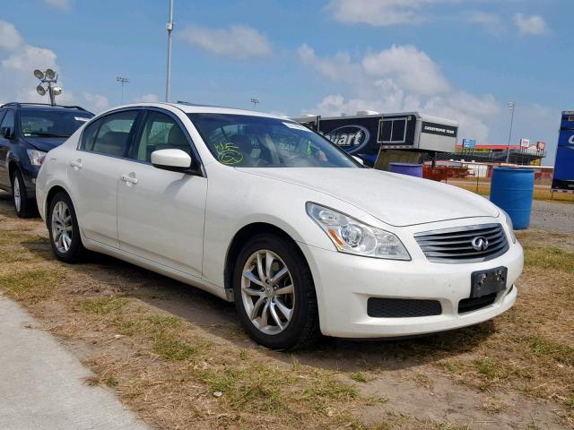 JNKCV61E99M011143 - 2009 INFINITI G37 BASE WHITE photo 1