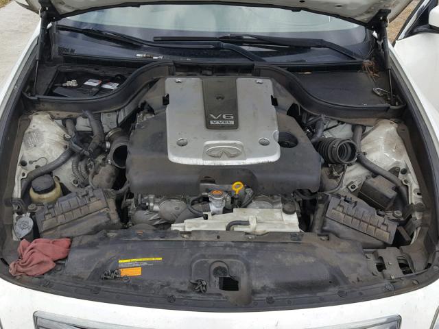 JNKCV61E99M011143 - 2009 INFINITI G37 BASE WHITE photo 7