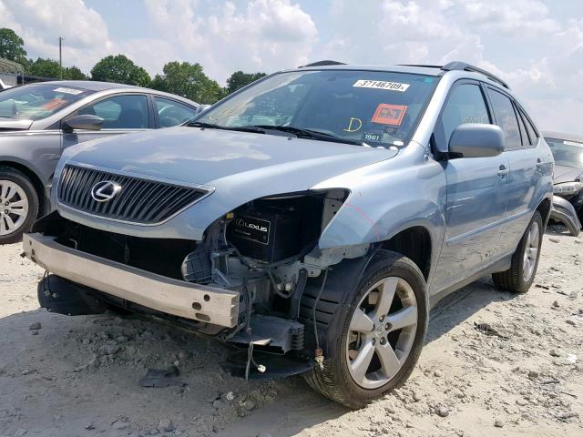 2T2GK31U57C005184 - 2007 LEXUS RX 350 BLUE photo 2