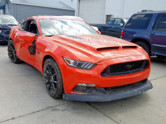 1FA6P8CF0F5404082 - 2015 FORD MUSTANG GT ORANGE photo 1