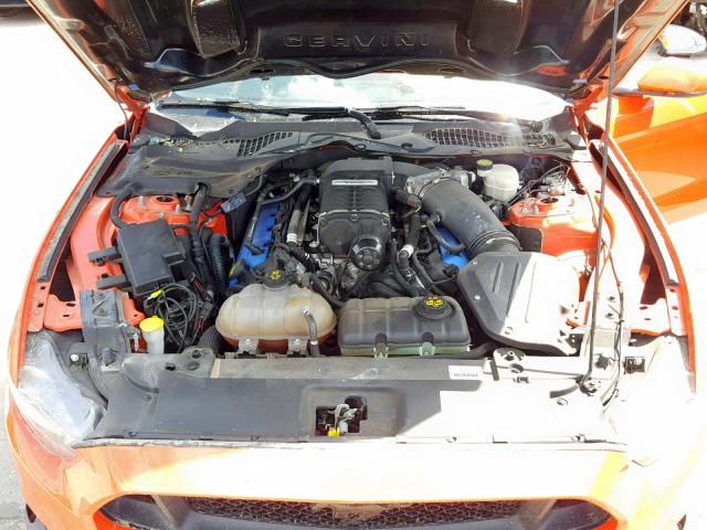 1FA6P8CF0F5404082 - 2015 FORD MUSTANG GT ORANGE photo 7