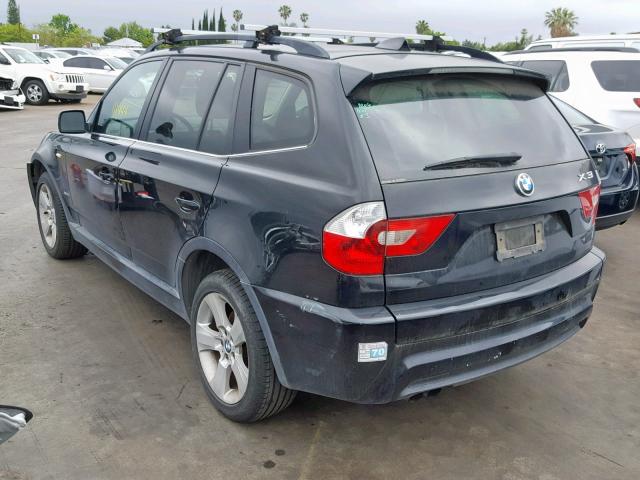 WBXPA93476WG77749 - 2006 BMW X3 3.0I BLACK photo 3