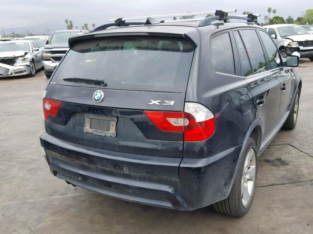 WBXPA93476WG77749 - 2006 BMW X3 3.0I BLACK photo 4